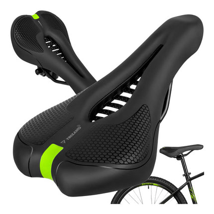 Trizand Fietszadel - 28 x 14 cm - Ergonomisch en Comfortabel - Zwart
