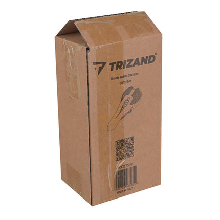 Trizand Fietszadel - 28 x 14 cm - Ergonomisch en Comfortabel - Zwart