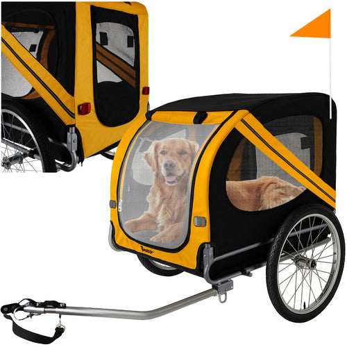Purlov Fietskar voor Huisdieren - Voor Honden tot 40 kg - Zwart