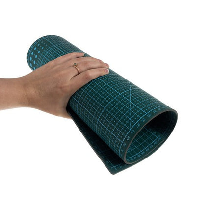 Bigstreen Zelfherstellende Snijmat A3 - 45 x 30 cm - Dubbelzijdig - Groen