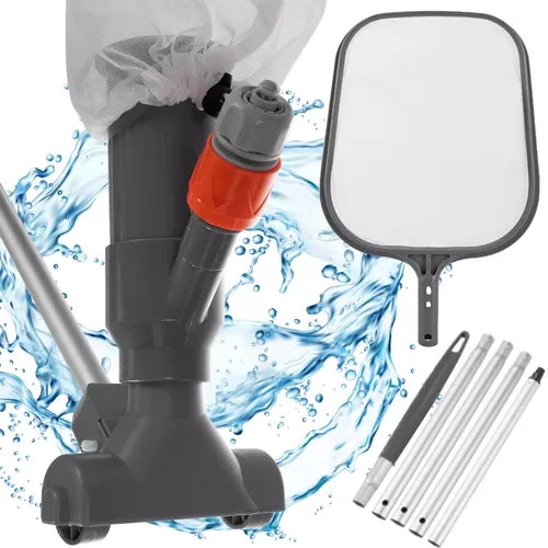 Bigstren 2-in-1 Zwembad Reinigingsset - Stofzuiger en Schepnet - 120 cm