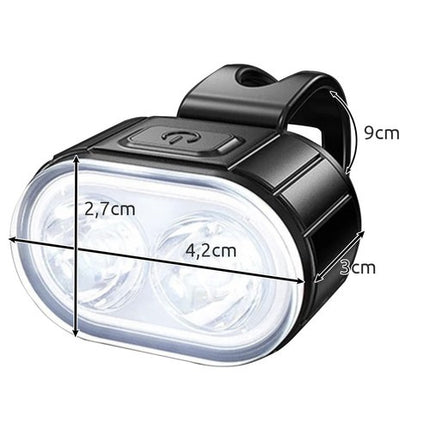 Trizand LED Fietsverlichtingsset - Voor & Achter - USB Oplaadbaar - IPX4