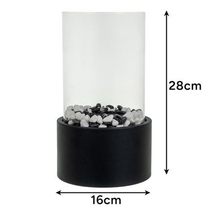 Kaminer Bio-ethanol Haard - 28 x 16 cm - Rookvrij - Compact - Zwart