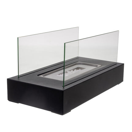 Kaminer Bio-ethanol Haard - 35 x 18 cm - Rookvrij - Compact - Zwart
