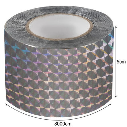 Repest Vogelverschrikker Tape - 80 meter - Holografisch - Zilver