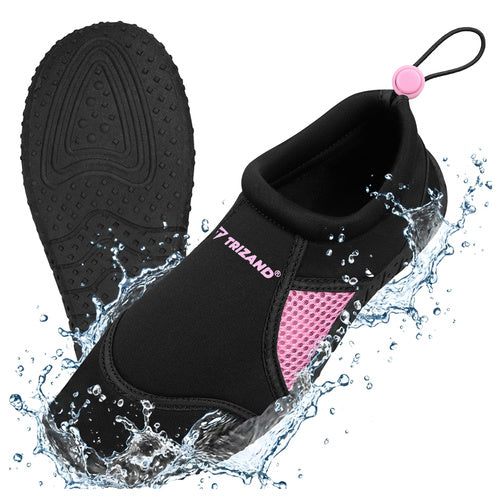 Trizand Waterschoenen - Zwart/Roze - Maat 37 - Antislip Zool 5mm