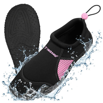 Trizand Waterschoenen - Zwart/Roze - Maat 38 - Antislip Zool 5mm