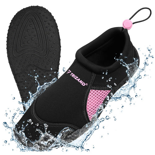 Trizand Waterschoenen - Zwart/Roze - Maat 38 - Antislip Zool 5mm
