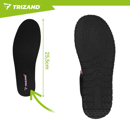 Trizand Waterschoenen - Zwart/Roze - Maat 38 - Antislip Zool 5mm