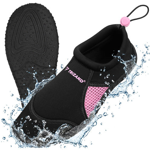 Trizand Waterschoenen - Zwart/Roze - Maat 39 - Antislip Zool 5mm