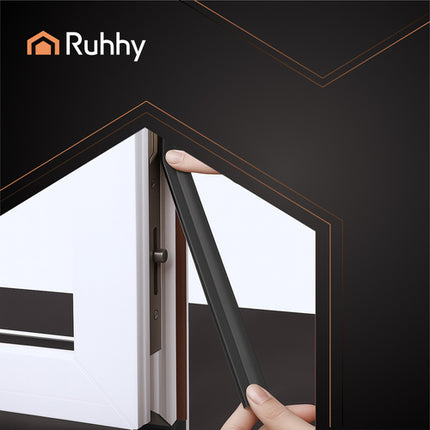 Ruhhy Tochtstrip - Zelfklevend - 400 x 2,1 cm - Zwart