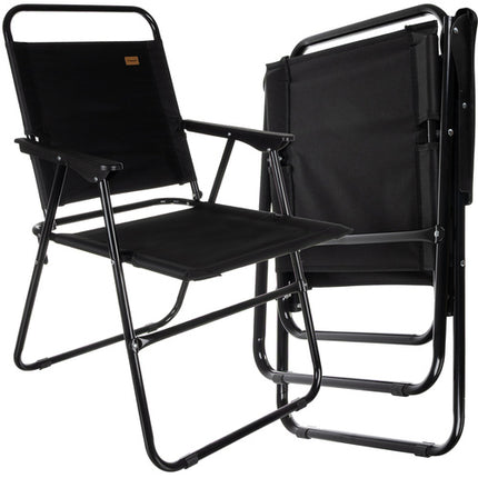 Trizand Opvouwbare Campingstoel - Visstoel - 150 kg - Zwart
