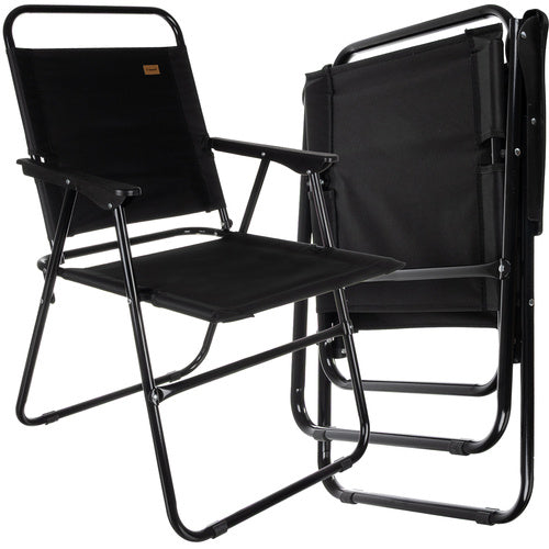 Trizand Opvouwbare Campingstoel - Visstoel - 150 kg - Zwart