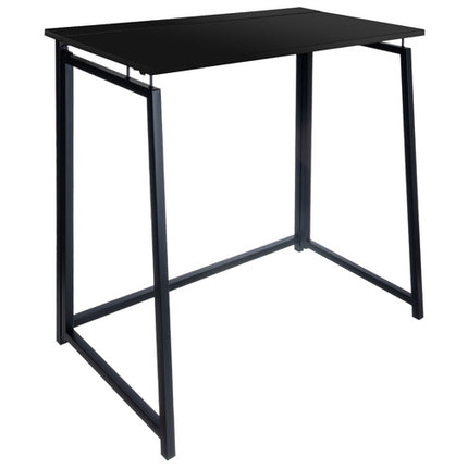 Ruhhy Opvouwbaar Bureau - 80 x 40 x 75 cm - Zwart - Loft Stijl