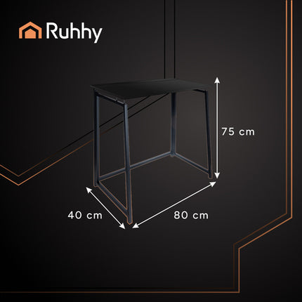 Ruhhy Opvouwbaar Bureau - 80 x 40 x 75 cm - Zwart - Loft Stijl
