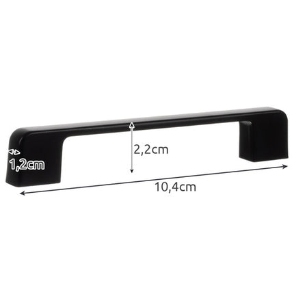 Ruhhy Meubelgrepen - 10 Stuks - Mat Zwart - 96 mm