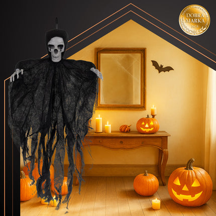 Ruhhy Hangend Skelet - 70 cm - Halloween Decoratie - Zwart