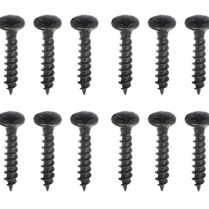 Zwarte Wandkapstokken - Set van 5 - Triple Haken - Loft Design