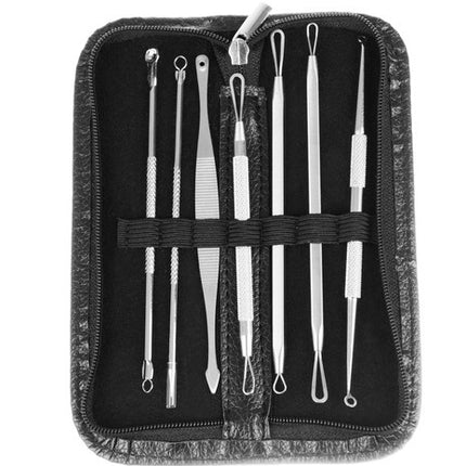 Soulima Mee-eter Verwijderaar Set - 7-delig - RVS - In Luxe Etui