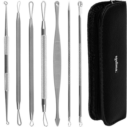 Soulima Mee-eter Verwijderaar Set - 7-delig - RVS - In Luxe Etui