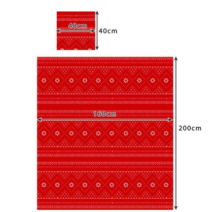 Ruhhy Winterdeken Set - 160 x 200 cm - Met 2 Kussenslopen - Kerst