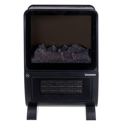 Blazeo Kaminer Elektrische Kachel - 2000W - Met 3D Vlameffect - Zwart