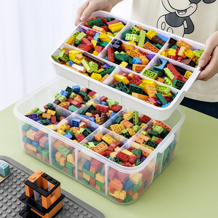Kruzzel Blokken Organizer - 5-Lagen - 35 Liter - Transparant