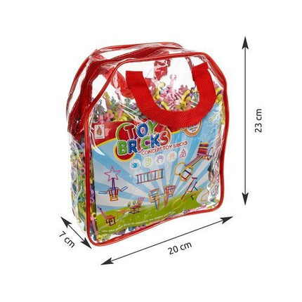 Iso Trade Rietjes Bouwset - 1000-delig - Educatief Constructiespeelgoed