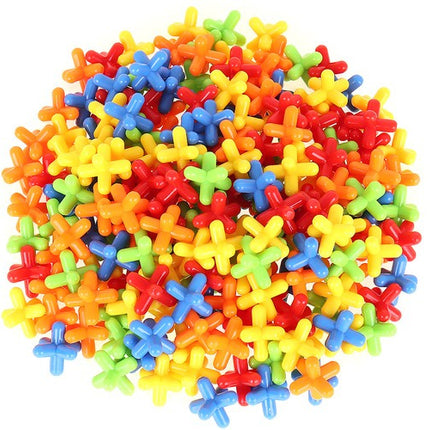 Kruzzel Rietjes Bouwblokken - 408-Delig - Educatieve 3D Constructieset
