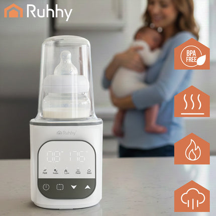 Ruhhy 5-in-1 Flessenwarmer - Sterilisator & Ontdooier - Wit