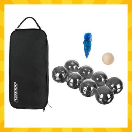 Kruzzel Jeu de Boules Set - 8 Ballen - Inclusief Draagtas