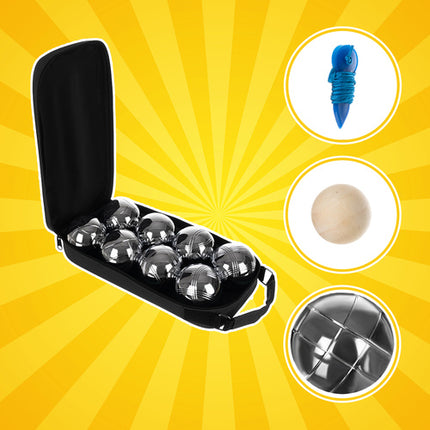 Kruzzel Jeu de Boules Set - 8 Ballen - Inclusief Draagtas