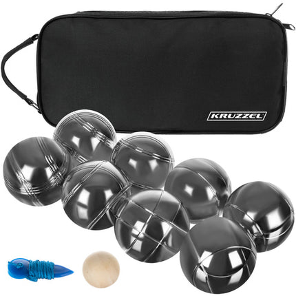 Kruzzel Jeu de Boules Set - 8 Ballen - Inclusief Draagtas