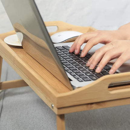 Ruhhy Opvouwbaar Ontbijttafel - Bamboe - Laptoptafel voor in Bed