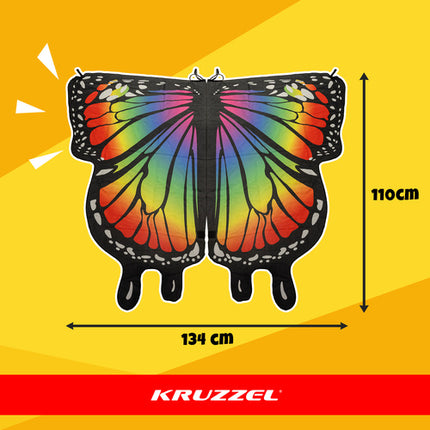 Kruzzel Vlinder Kostuumset - 5-Delig - Universele Maat - Multicolor
