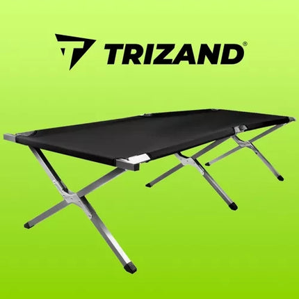 Trizand Kampeerbed - 189 x 70 cm - Opvouwbaar - Zwart