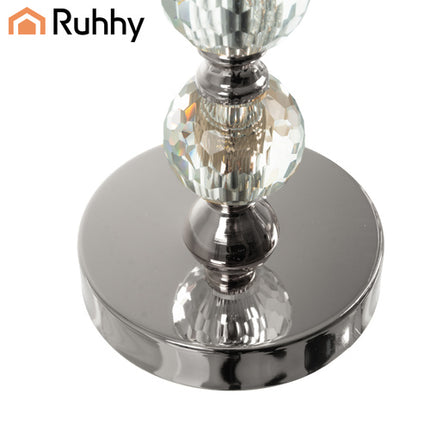 Ruhhy Kandelaar Set - 3 Stuks - Glamour Stijl - Zilver