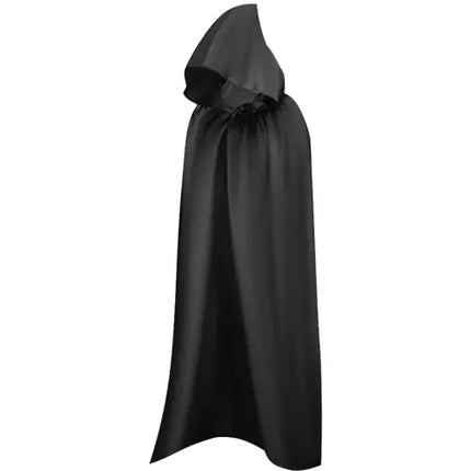 Malatec Zwarte Kapmantel - Universele Maat - Met Capuchon - 172 x 120 cm