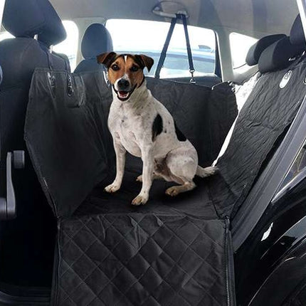 Purlov Auto-Beschermhoes voor Honden - Waterdichte Achterbankmat - Zwart