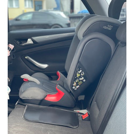 Xtrobb Autostoel Beschermmat - Eco-Leder Look - Met Organizer - Zwart