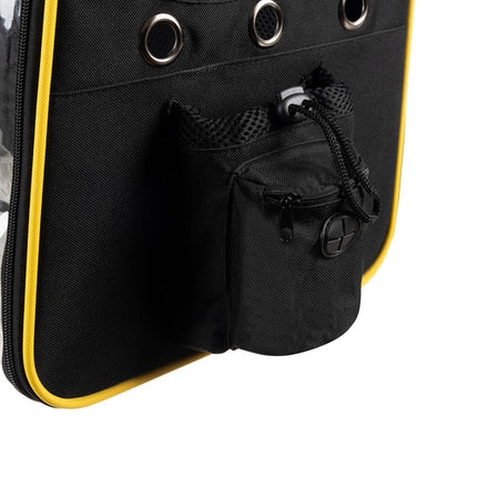 Purlov Transportrugzak met Terras - Voor Honden & Katten - Tot 7 kg - Zwart
