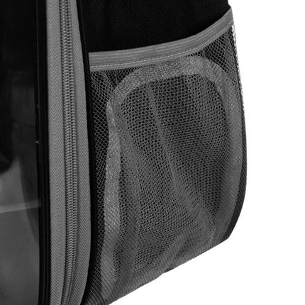 Purlov Transportrugzak met Terras - Voor Honden & Katten - Tot 7 kg - Zwart