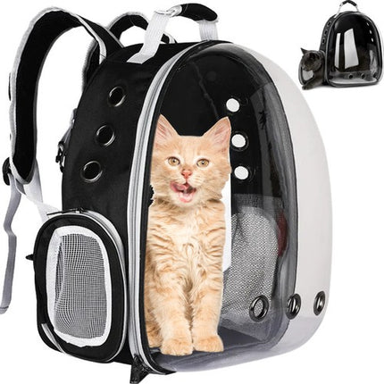 Purlov Transportrugzak met Terras - Voor Honden & Katten - Tot 7 kg - Zwart