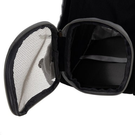 Purlov Transportrugzak met Terras - Voor Honden & Katten - Tot 7 kg - Zwart
