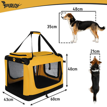 Purlov Draagtas voor Honden & Katten - 60 x 42 x 44 cm - Tot 25 kg