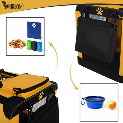 Purlov Draagtas voor Honden & Katten - 60 x 42 x 44 cm - Tot 25 kg