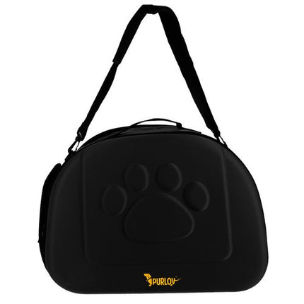 Purlov Huisdier Draagtas - Voor Honden en Katten - Tot 6 kg - Zwart