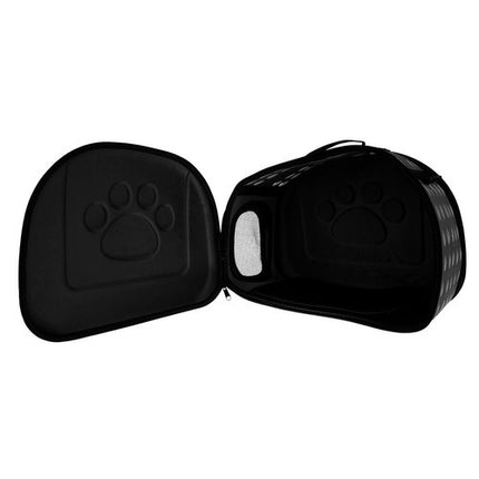 Purlov Huisdier Draagtas - Voor Honden en Katten - Tot 6 kg - Zwart