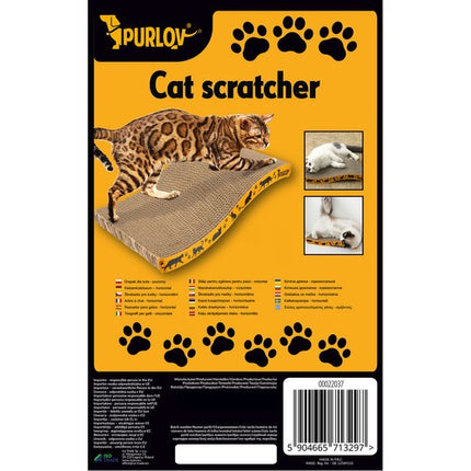 Purlov Horizontale Kattenkrabpaal - Golfmodel - 43 x 22,5 cm