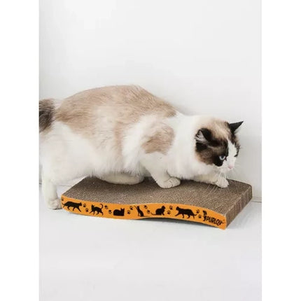 Purlov Horizontale Kattenkrabpaal - Golfmodel - 43 x 22,5 cm